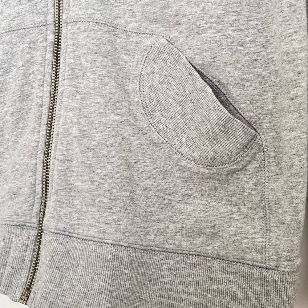 Neiman Marcus Women's Gray Full-Zip Sweatshirt Size S Elevated Basic Comfy Lux - Picture 4 of 4